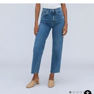 Everlane The Way-High Jean in distressed blue